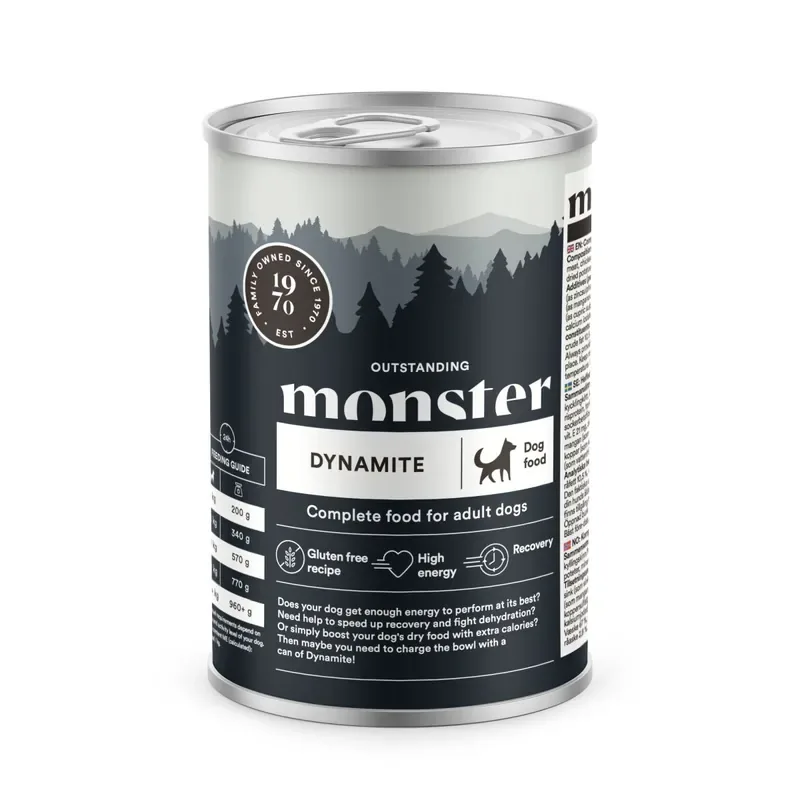Monster Dog Dynamite Burk 400g Rea