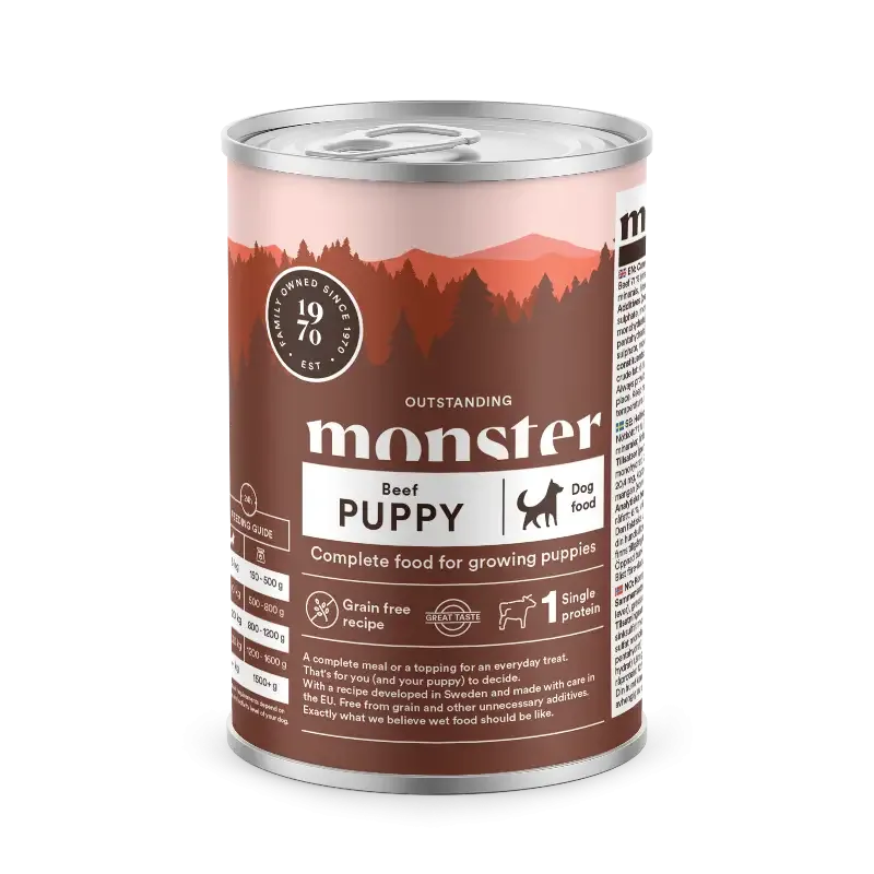 Monster Hund Puppy Beef Burk 400g