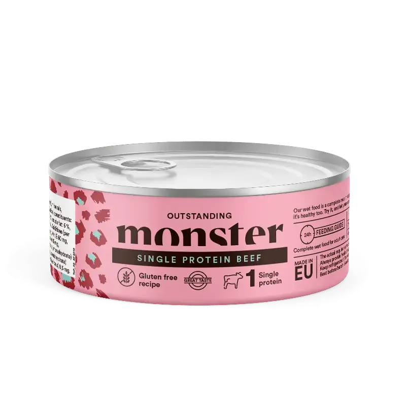 Monster Katt Adult Single Protein Beef Burk 100 g