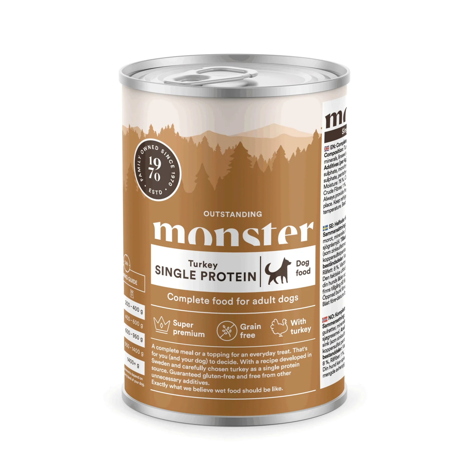 Monster Pet Food Single Protein – Kalkon