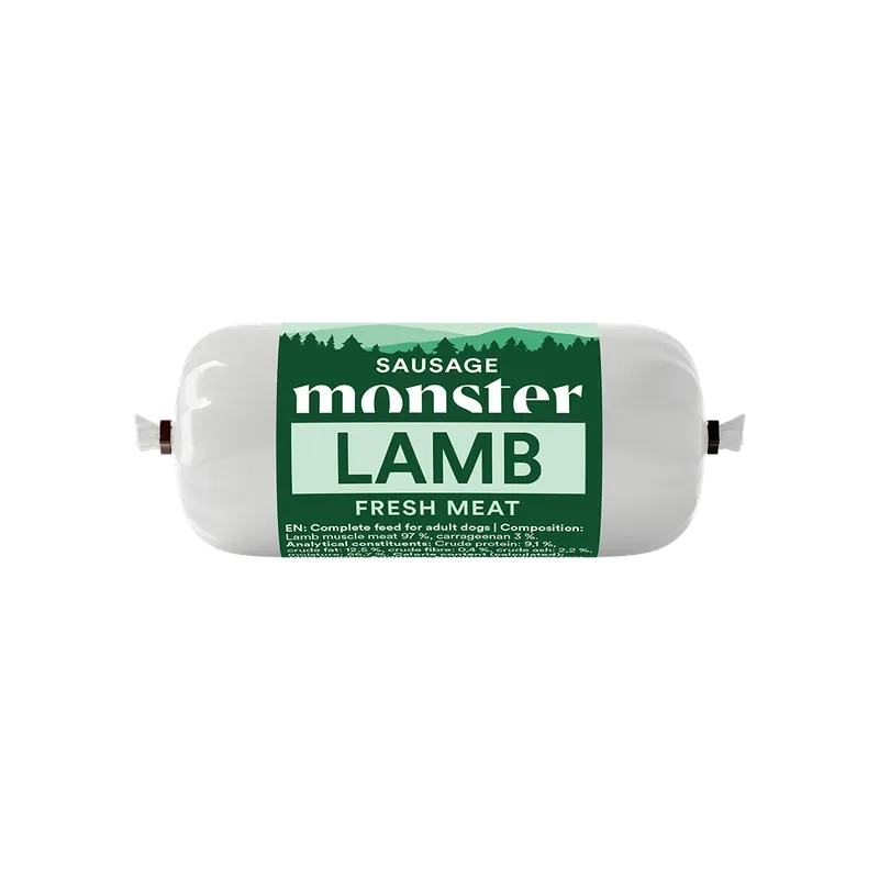 Monster Sausage Lamb 80g Beställ nu