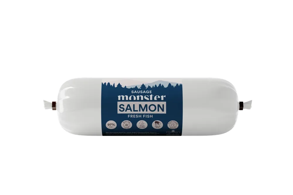 Monster Sausage Salmon 400g Expressleverans