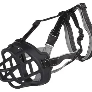 Munkorg Muzzle Flex, silicon, M-L, svart