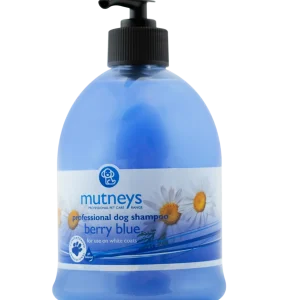 Mutneys Berry Blue Schampo – färgförstärkande till vita pälsar