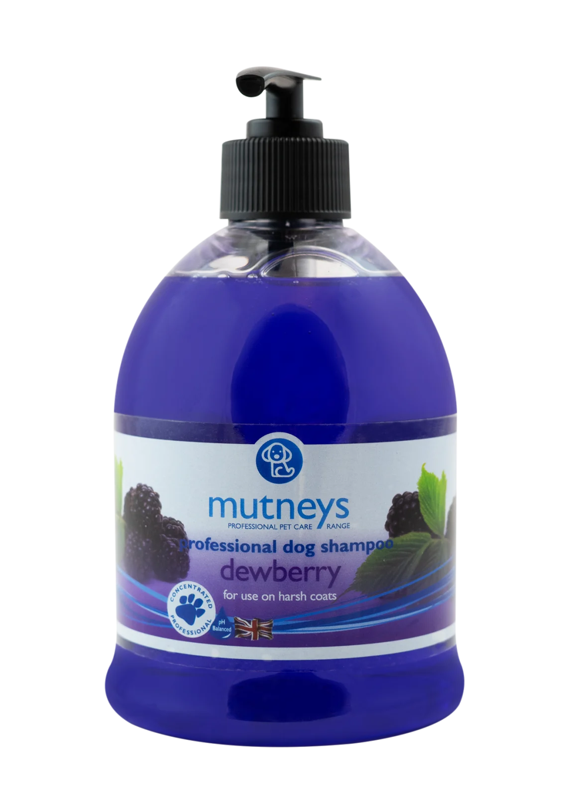 Mutneys Dewberry Shampoo – till sträva pälsar – Texture