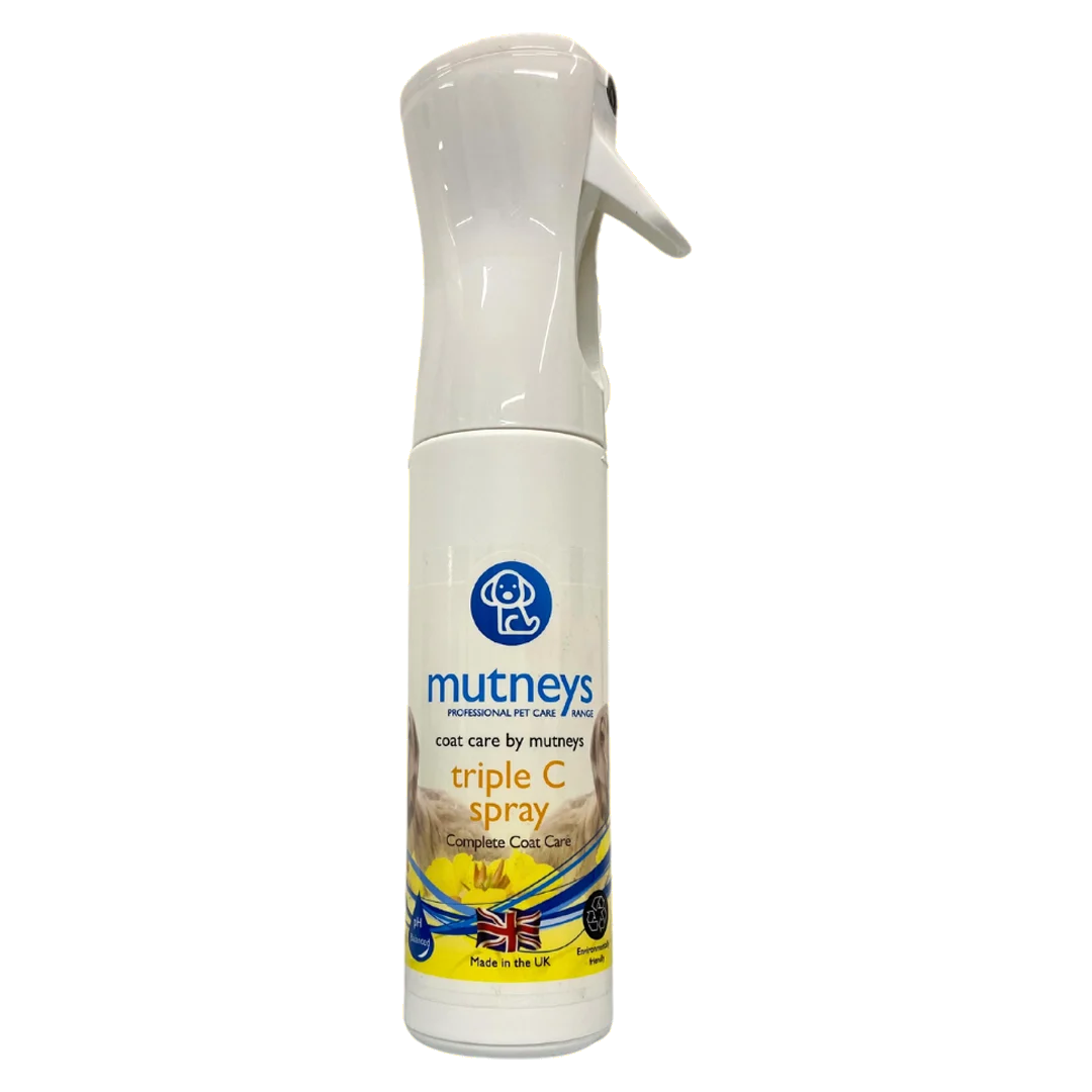 Mutneys Triple C – Complete Coat Care Spray ”Alt I ett finish spray” till hund & katt