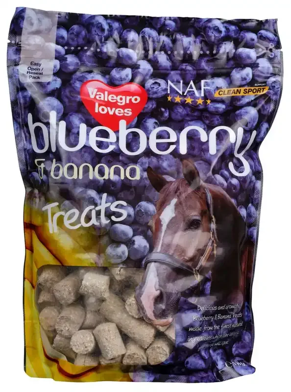 NAF Blueberry & Banana Hästgodis 1kg Handla nu
