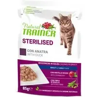Natural Trainer Adult Sterilised – 12 x 85 g lax Kundfavorit