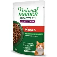 Natural Trainer Straccetti Adult Sterilised strips i sås 24 x 85 g – Nötkött Nedsatt pris