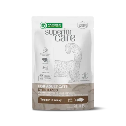 Nature‘s Protection Superior Care Sterilised Tonfisk topper för katter 70 g Handla nu