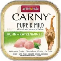 Nedsatt pris animonda Carny Adult Pure & Mild 32 x 100 g – Kyckling & kattmynta