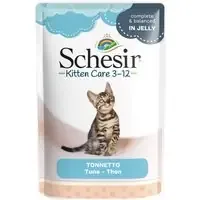 Nedsatt pris Ekonomipack Schesir Jelly Pouch 24 x 85 g – Kitten Tonfisk