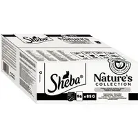 Nedsatt pris Ekonomipack Sheba Nature‘s Collection in Sauce 96 x 85 g – Fine Variety Land & Sea (kyckling, kalkon, tonfisk, lax)