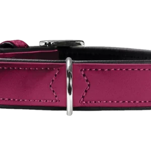 Nedsatt pris Hundhalsband Softie Artificial Leather Hallon/Svart ML 60cm