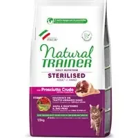 Nedsatt pris Natural Trainer Sterilised med råskinka – 1,5 kg