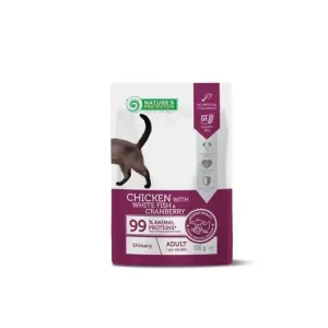 Nedsatt pris Nature‘s Protection Adult urinary kyckling & vit fisk & tranbär 100 g för katter