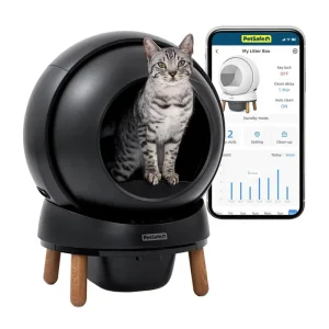 Nedsatt pris PetSafe SmartSpin Självrensande Kattlåda Svart