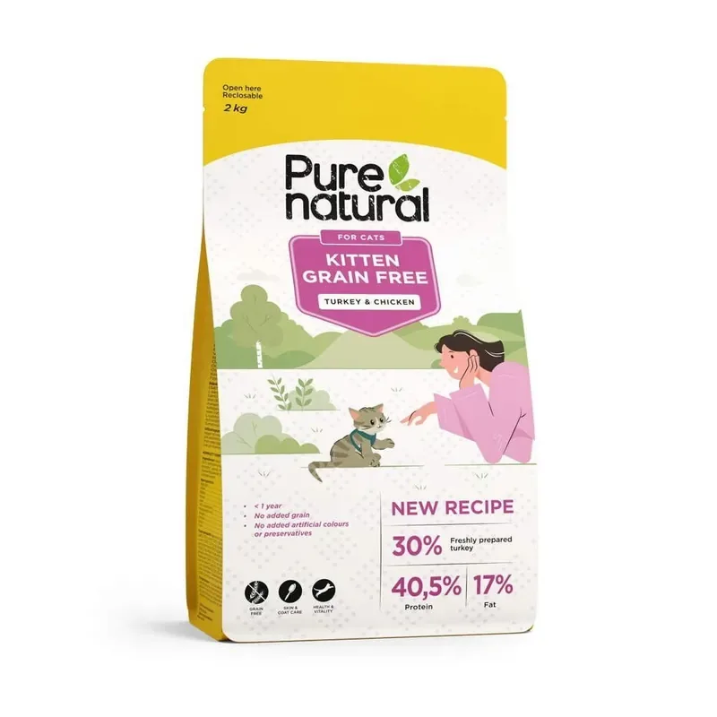 Nedsatt pris Purenatural Kitten Grain Free Turkey & Chicken