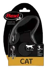 Nedsatt pris Rullkoppel New Classic Cat Cord 3m, XS, max 8kg, Svart