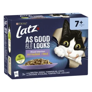 Nedsatt pris Senior Mixed Selection i Gelé Kattfoder – 12 x 85 g