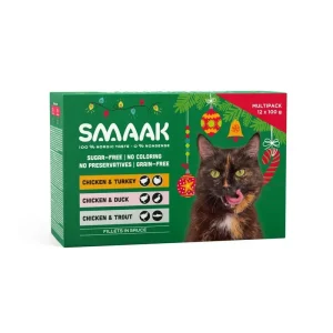Nedsatt pris SMAAK Cat Adult Christmas Multipack 12 x 100 g