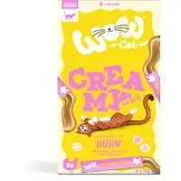 Nedsatt pris Wow Cat Creamy Snack 5 x 15 g – Kyckling