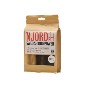 Njord Pet Svenskt Hundtugg – Nötrulle Medium 3-pack