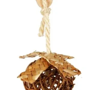 NL Fågelleksak, naturmaterial ø 5.5 cm/18 cm