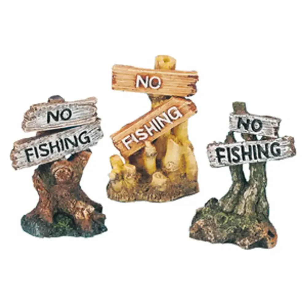 ”NO FISHING” Skylt