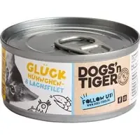 Nyhet Dogs‘n Tiger Cat Filet 12 x 70 g – Kyckling- & laxfilé