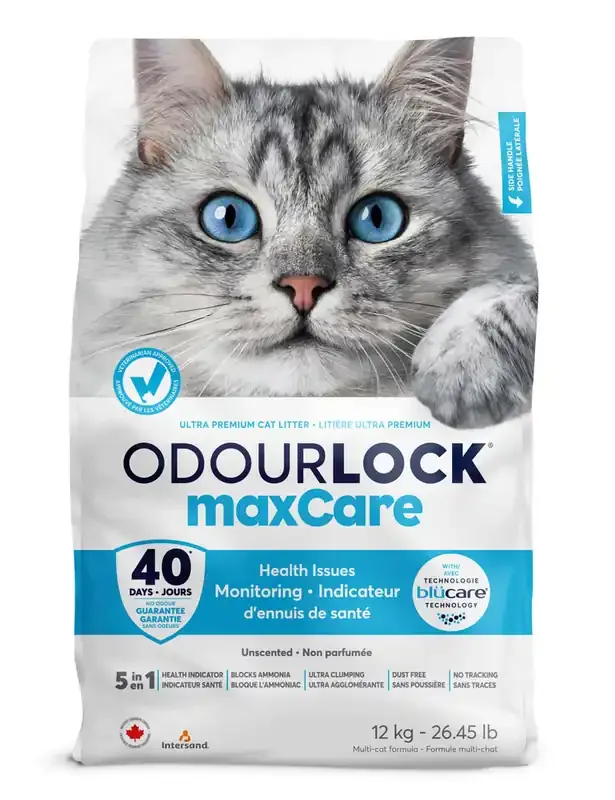 Odour Lock MaxCare Kattsand – 12 kg Begränsad tid