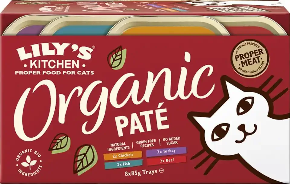 Organic Paté Trays Multipack Våtfoter för Katt – 8 x 85 g Sista chansen