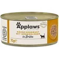 Outlet Applaws i buljong 6 x 70 g – Kycklingbröst med kycklinglever