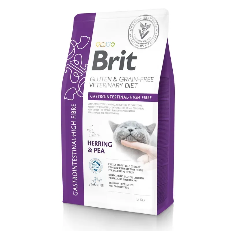 Outlet Brit Veterinary Diet Cat Gastrointestinal Grain Free High Fibre Veterinärfoder till Katt