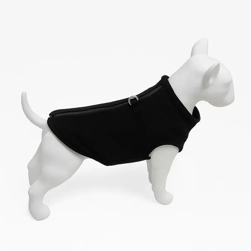 Outlet – Fleecetröja till Hund – Varm, mjuk & justerbar hundtäcke med dragkedja och selefäste
