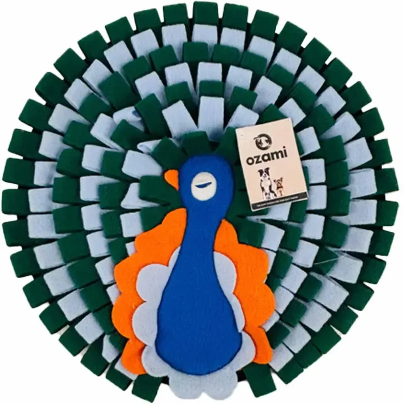 Ozami Snuffle Mat Blue Peacock – 40 cm Begränsat antal