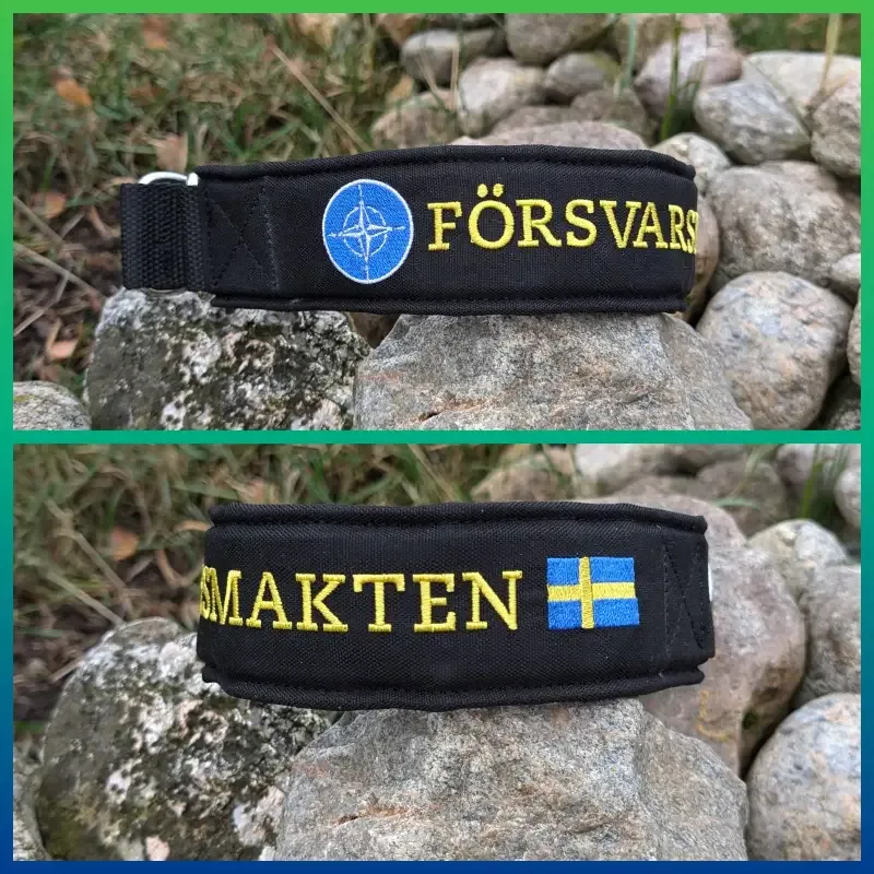 Patrullhalsband – svart