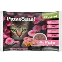 Pawsome Adult Cat 4 x 85 g – Kalkon Begränsat antal