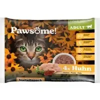 Pawsome Adult Cat 4 x 85 g – Kyckling Endast idag