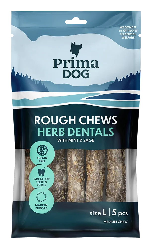 PD Rough Chews Dental Mynta & Salvia L 15cm, 175g