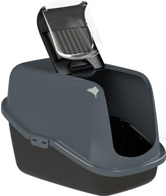 PeeWee EcoHus Svart/Grå 56x39x38,5cm