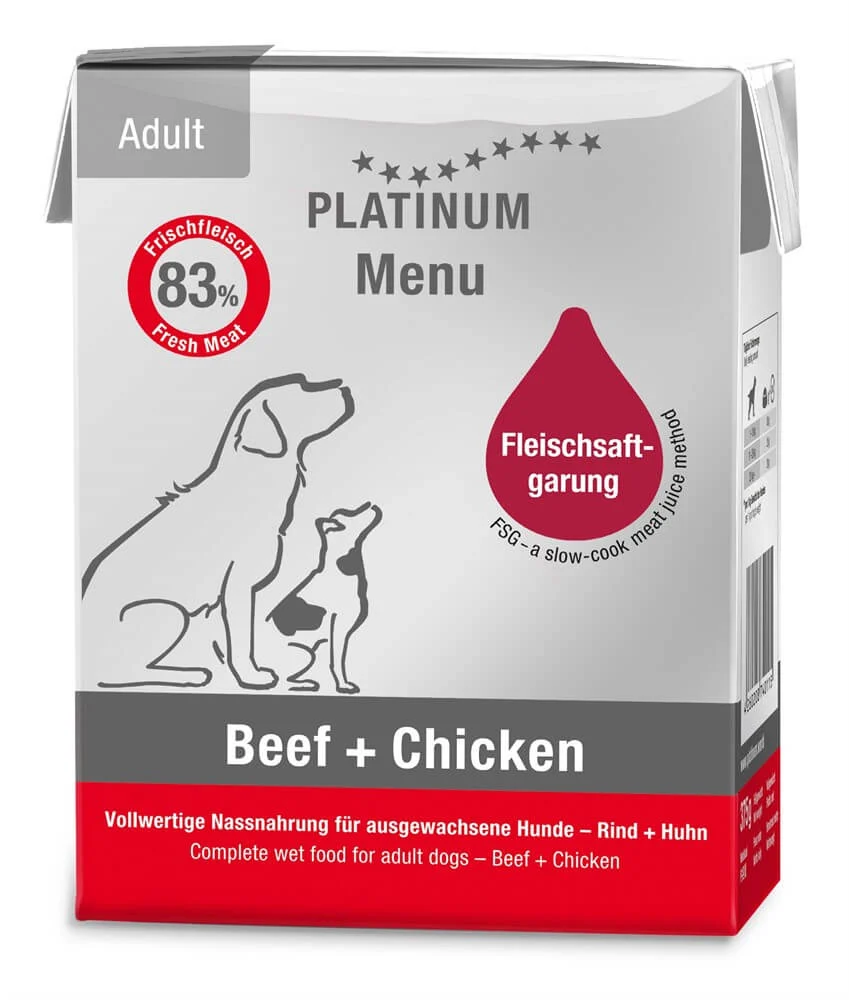 Platinum Menu Beef+Chicken 375g