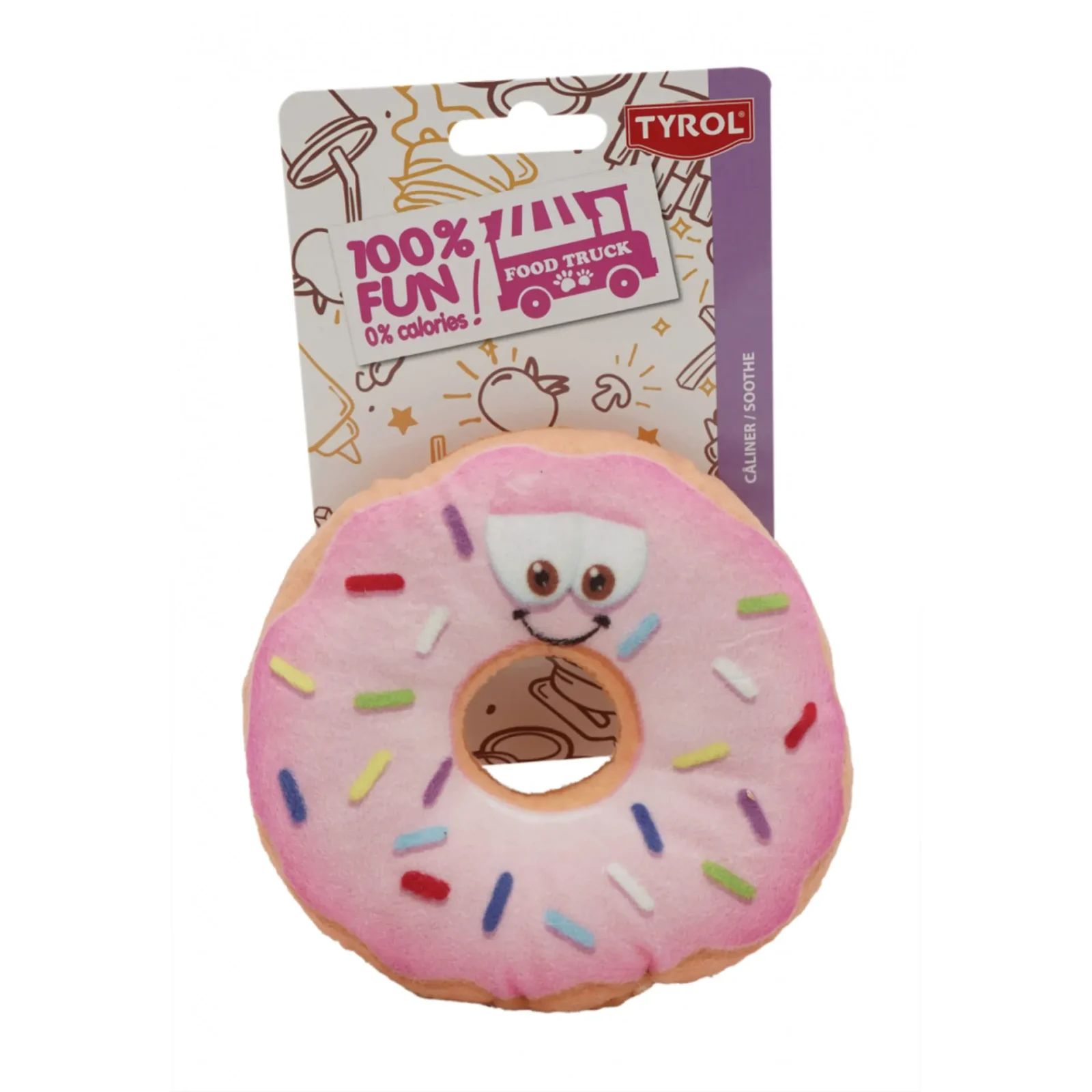 Plyschleksak Donut Tyrol