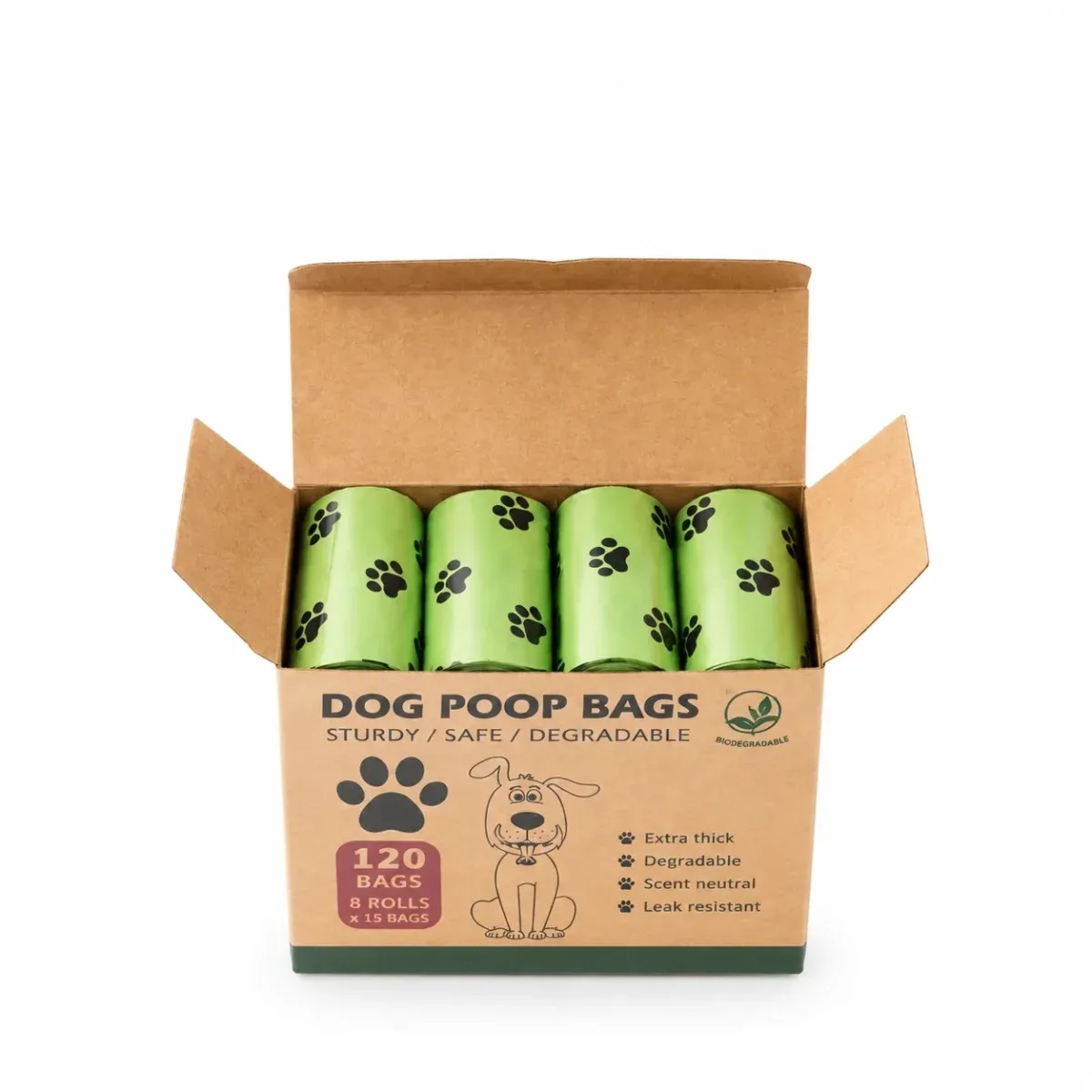 Poopi-Dog Biologiskt Nedbrytbara Bajspåsar – 120 st