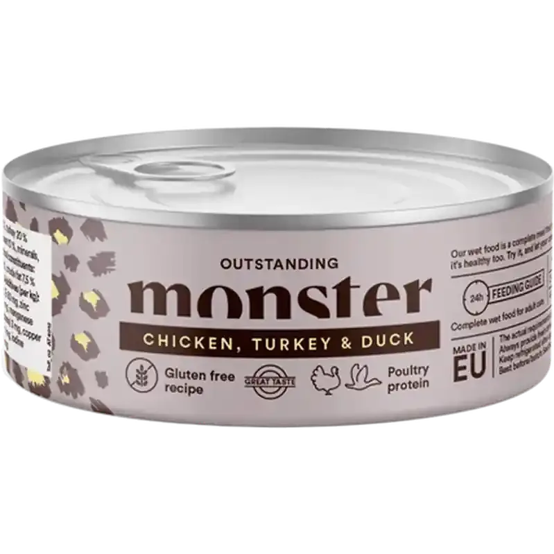 Populär Cat Adult Multi Chicken/Turkey/Duck Burk 100 g