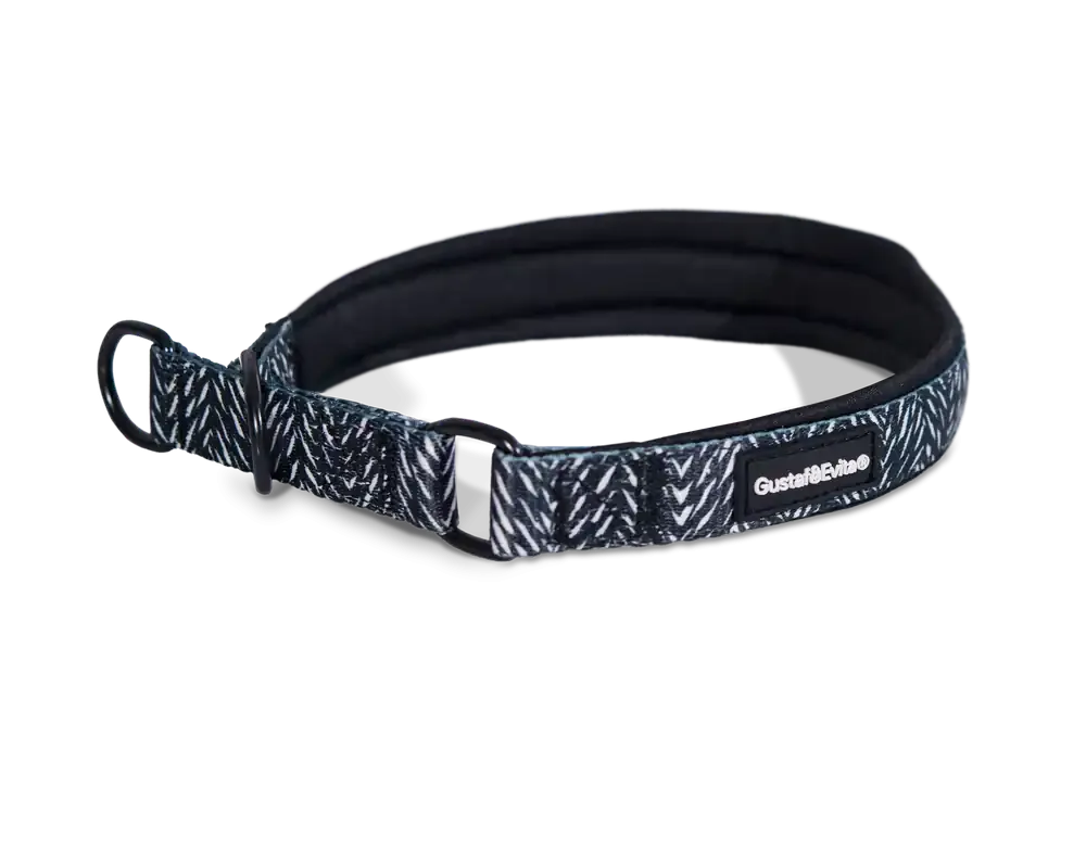 Populär Hundhalsband Finessish halvstryp XS, 15mm x 3040cm Mönstrad