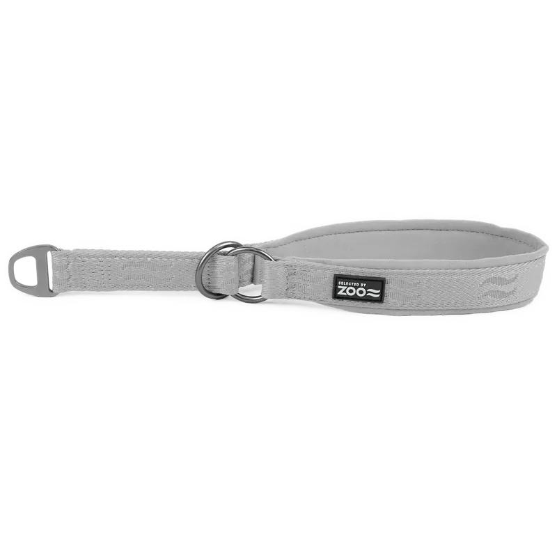 Populär Hundhalsband Rufus halvstryp 25 mm x 4555 cm Grå