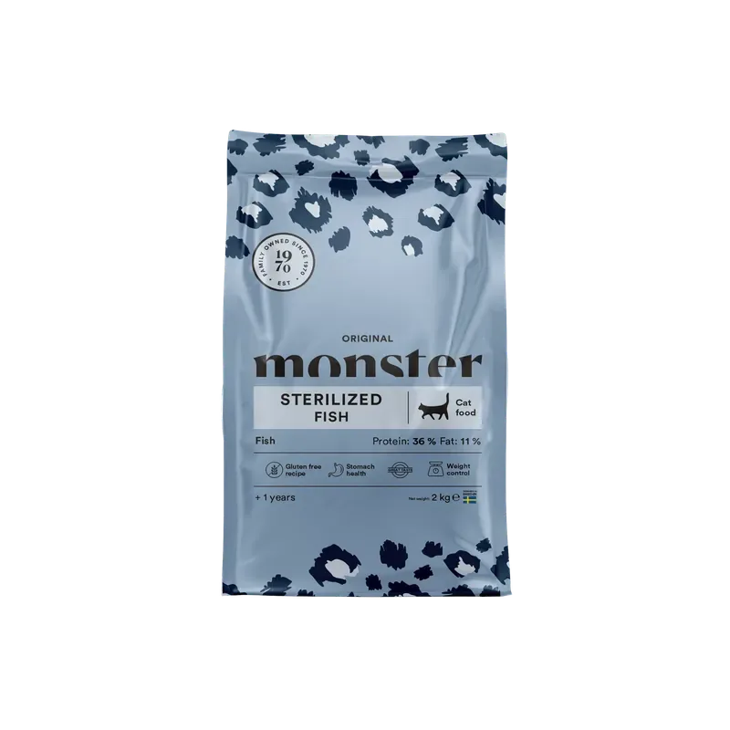 Populär Monster Cat Original Sterilized Fish – 400 g