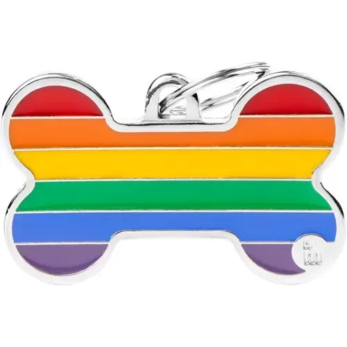 Populär MyFamily ID-bricka rainbow, ben XL