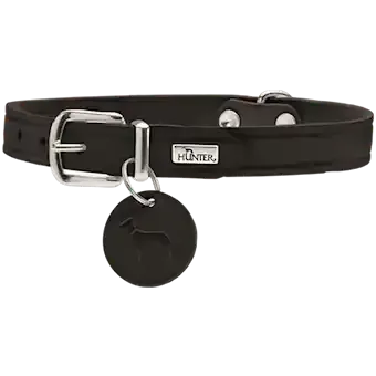 Populärt val Hundhalsband Aalborg Svart 32 Halsmått 2429cm